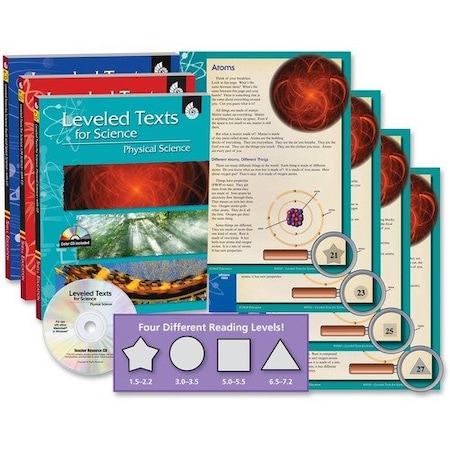 Shell Education Teacher Created Materials Leveled Texts Set, w/CD, Science, GR 4-12, 3 BK/ST, 3PK SHL50587